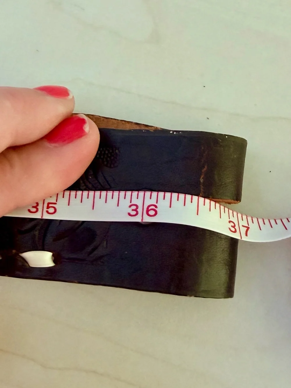Vintage leather belt